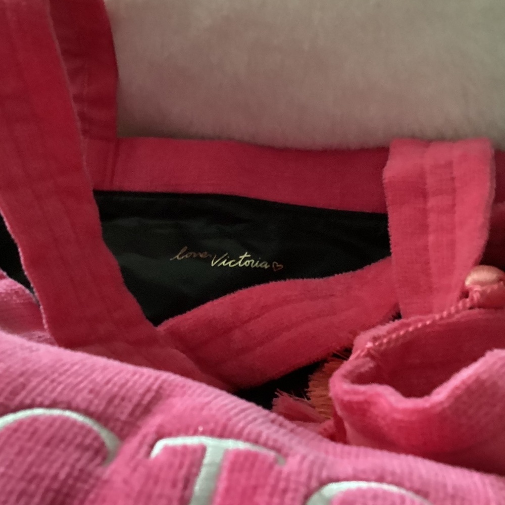 Victoria’s Secrets Large Tote, Color Pink, White - Picture 2 of 2